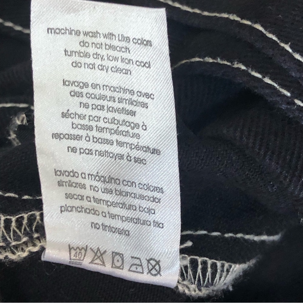 WeWoreWhat Bowery Pant Denim w Buckle Details in Black Danielle Bernstein sz 29 - Picture 9 of 14